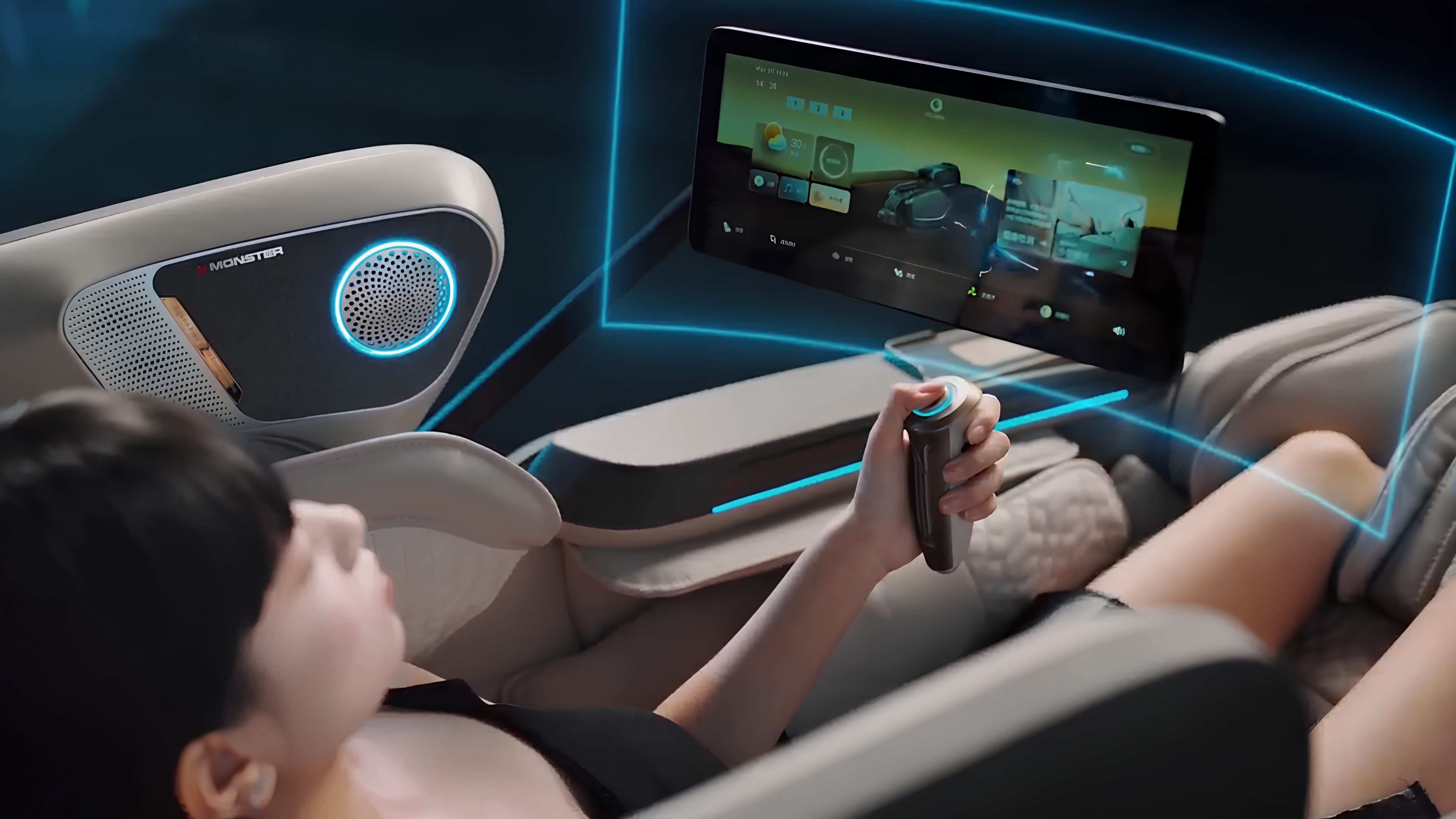 biovis chair with screen